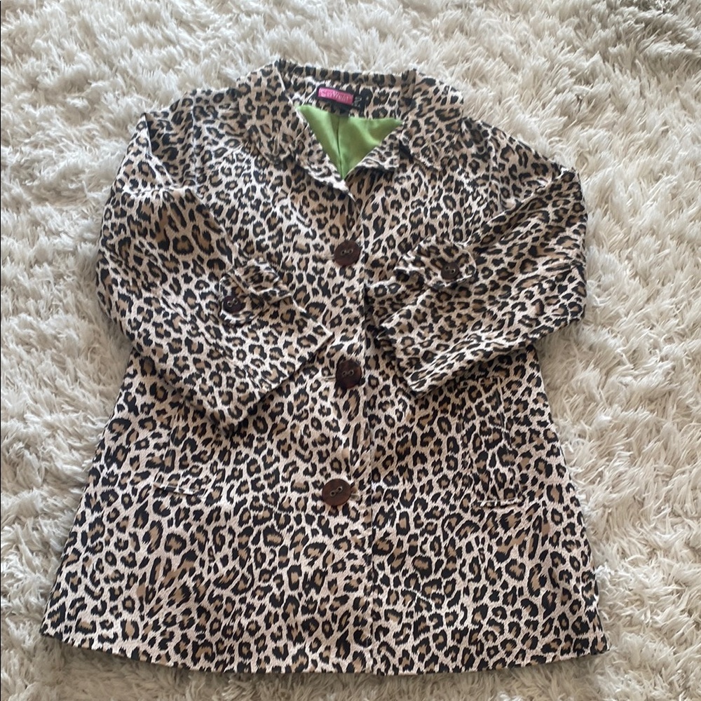 Say What? Brown and Black Leopard Print Blazer
